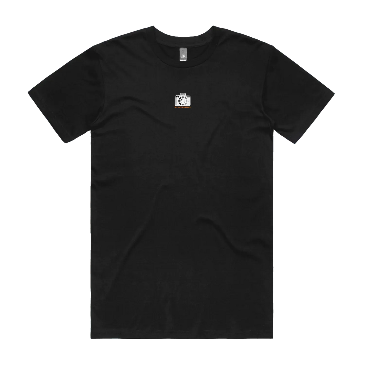 Black front flat lay