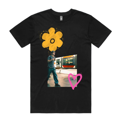 Black front flat lay