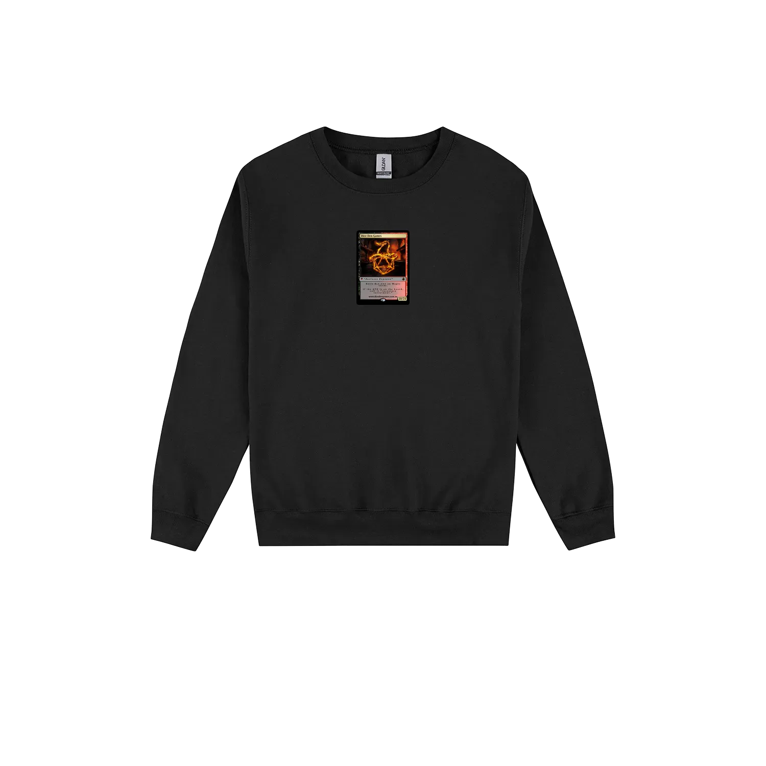 Black front flat lay