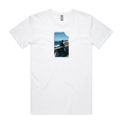 White front flat lay